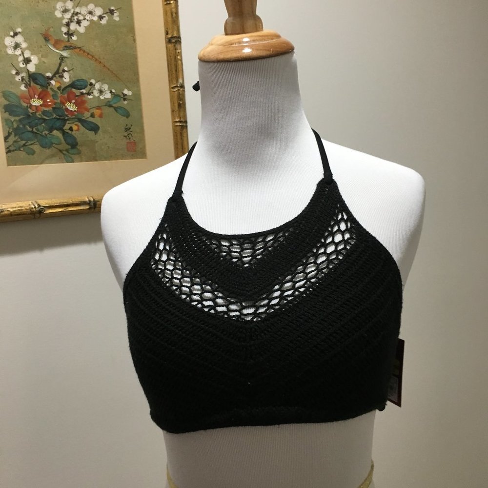 🌞 NEW Crochet High Neck Bikini Top